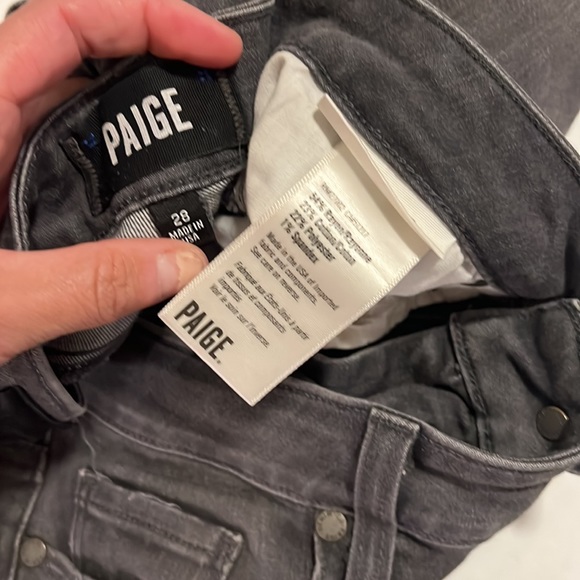 PAIGE ankle length grey denim jeans size 28 - Picture 3 of 4
